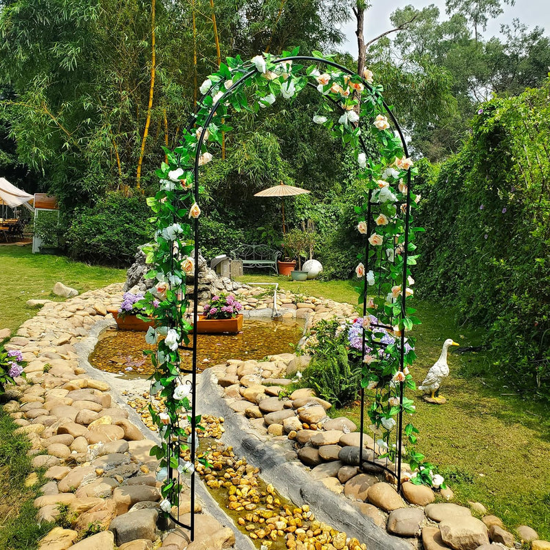 Rose Arch Arbour 87"h X 45"w Iron Curved