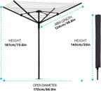 Rotary Washing Line 4 Arm 50m Folding Clothes