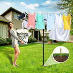 Rotary Washing Line 4 Arm 50m Folding Clothes