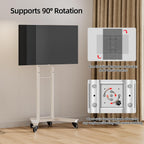 Rotate Mobile TV Stand on Wheels Cart 32-65