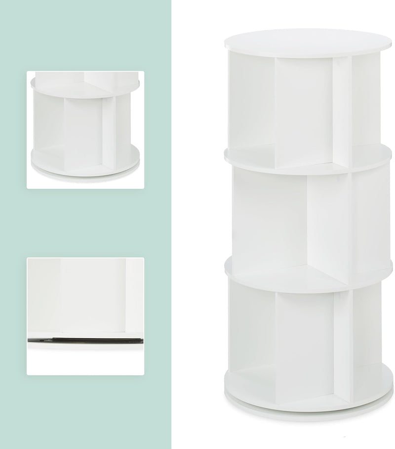 Rotating Bookcase 15 Compartments