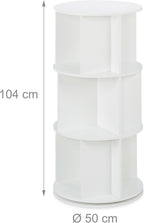 Rotating Bookcase 15 Compartments