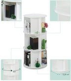 Rotating Bookcase 15 Compartments