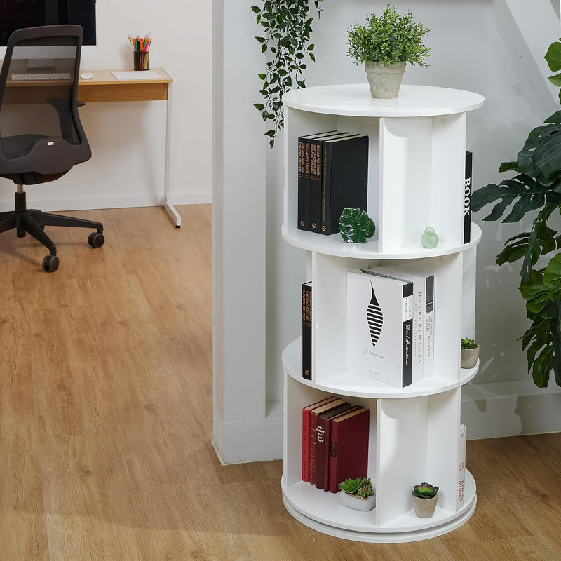 Rotating Bookcase 15 Compartments