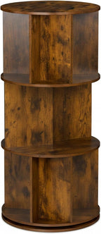 Rotating Bookcase 15 Compartments Hxd: Wood