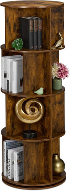 Rotating Bookcase 15 Compartments Hxd: Wood