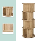 Rotating Bookcase 15 Compartments Hxd: Wood