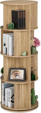 Rotating Bookcase 15 Compartments Hxd: Wood