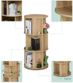 Rotating Bookcase 15 Compartments Hxd: Wood