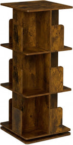 Rotating Bookcase 360-Degree Swivel 3 Tiers