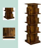 Rotating Bookcase 360-Degree Swivel 3 Tiers