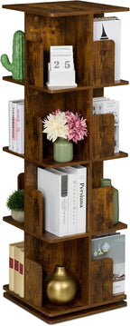Rotating Bookcase 360-Degree Swivel 3 Tiers