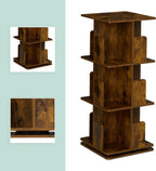 Rotating Bookcase 360-Degree Swivel 3 Tiers