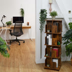 Rotating Bookcase 360-Degree Swivel 3 Tiers