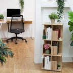 Rotating Bookcase 360-Degree Swivel 4 Levels Shelves