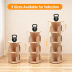 Rotating Bookcase Solid Wood Standing Shelf Floor