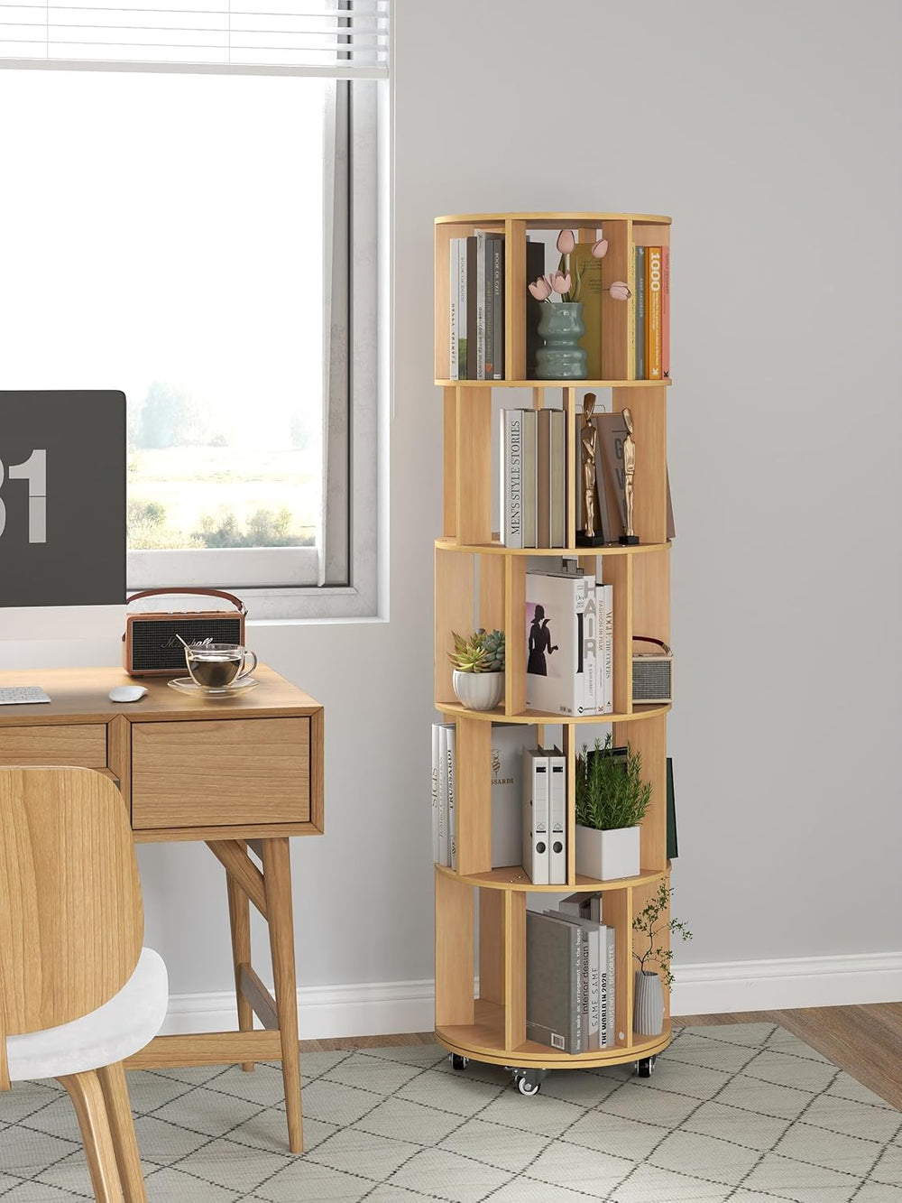 Rotating Bookshelf