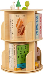 Rotating Bookshelf 3 Tier Corner Spinning for Small