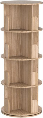Rotating Bookshelf 360 Display Floor Standing Bookcase Storage