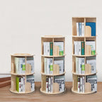Rotating Bookshelf 360 Display Floor Standing Bookcase Storage