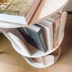 Rotating Bookshelf 360 Display Floor Standing Bookcase Storage