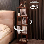 Rotating Bookshelf Tower 5 Tier 360degreesstorage Spinning
