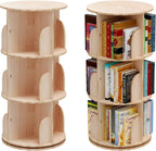 Rotating Hexagonal Children's Bookcase Tall Floor Standing