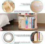 Rotating Hexagonal Children's Bookcase Tall Floor Standing
