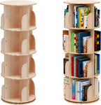 Rotating Hexagonal Children's Bookcase Tall Floor Standing