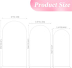 Wedding Arch Stand 6FT 5FT 4FT Metal (Set of 3)