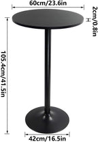 Round Bar Table 60CM Top for Cocktail Pub