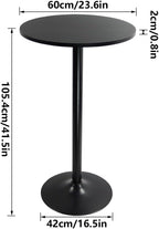 Round Bar Table 60CM Top for Cocktail Pub