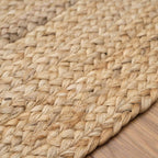 Round Braided Natural Scandi Minimalist Handmade Circular Jute