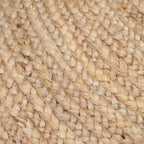 Round Braided Natural Scandi Minimalist Handmade Circular Jute