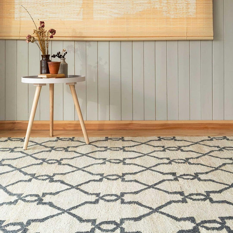 Round Braided Natural Scandi Minimalist Handmade Circular Jute
