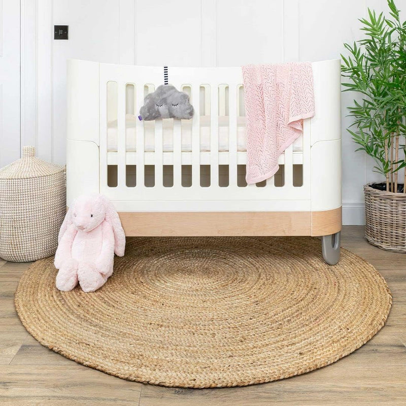 Round Braided Natural Scandi Minimalist Handmade Circular Jute
