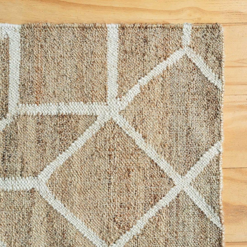 Round Braided Natural Scandi Minimalist Handmade Circular Jute