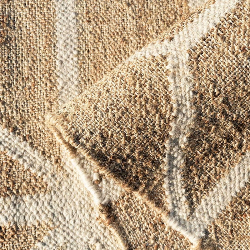 Round Braided Natural Scandi Minimalist Handmade Circular Jute
