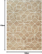 Round Braided Natural Scandi Minimalist Handmade Circular Jute