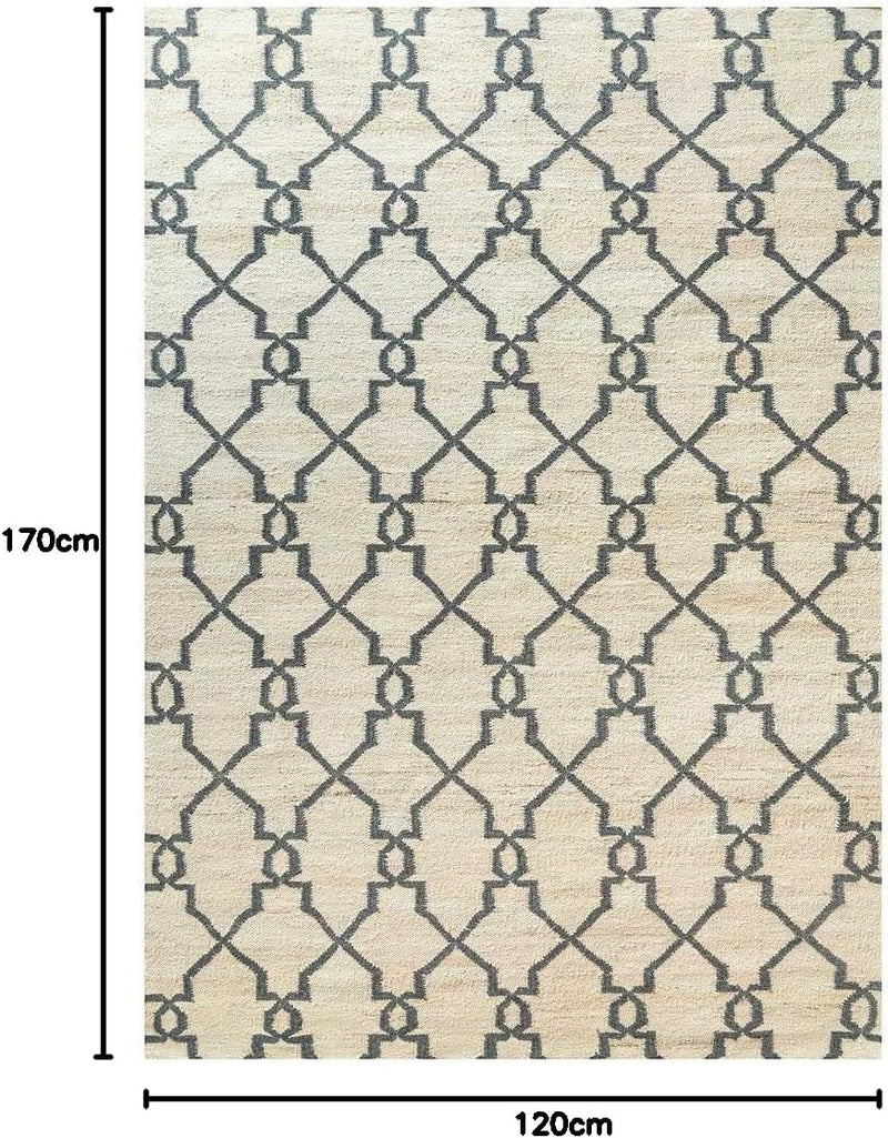 Round Braided Natural Scandi Minimalist Handmade Circular Jute
