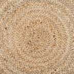 Round Braided Natural Scandi Minimalist Handmade Circular Jute