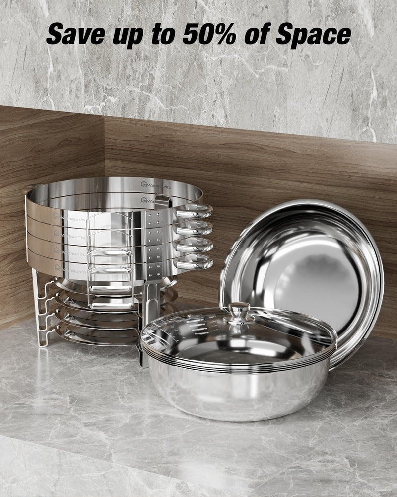 Round Chafing Dish Buffet Set with Glass Lid (4 Pack)