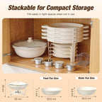 Round Chafing Dish Buffet Set with Glass Lid (4 Pack)