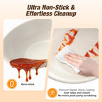 Round Chafing Dish Buffet Set with Glass Lid (4 Pack)