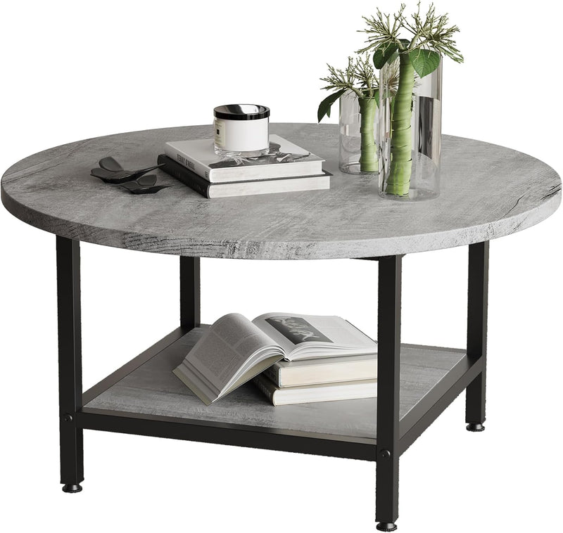 Round Coffee Table for Living Room Side Small