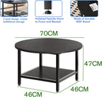 Round Coffee Table for Living Room Side Small
