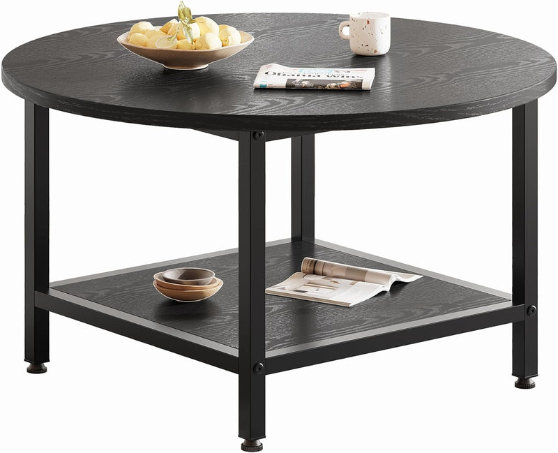 Round Coffee Table for Living Room Side Small