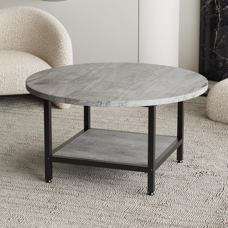 Round Coffee Table for Living Room Side Small
