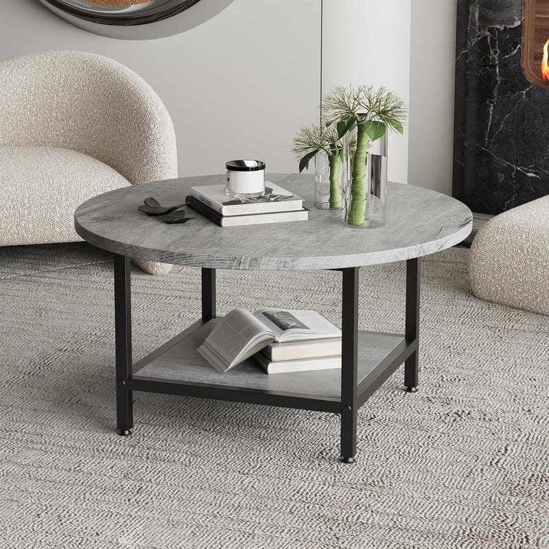 Round Coffee Table for Living Room Side Small