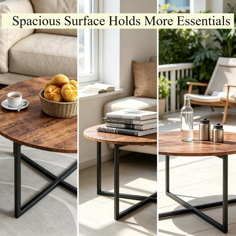 Round Coffee Table Tables for Living Room Tea